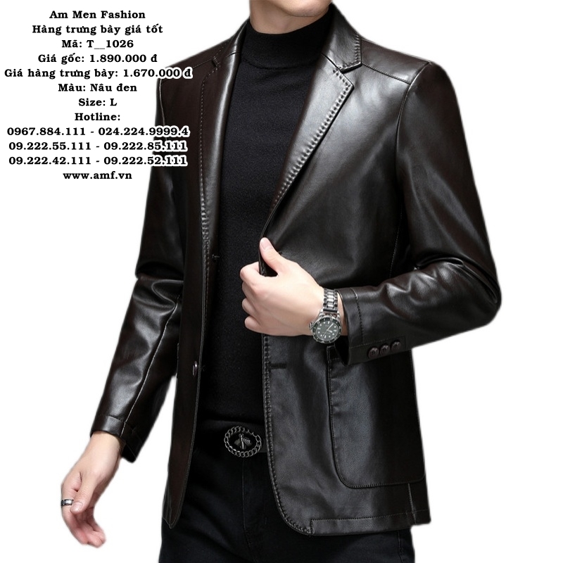 T1026 - Màu: Nâu đen - Size: L