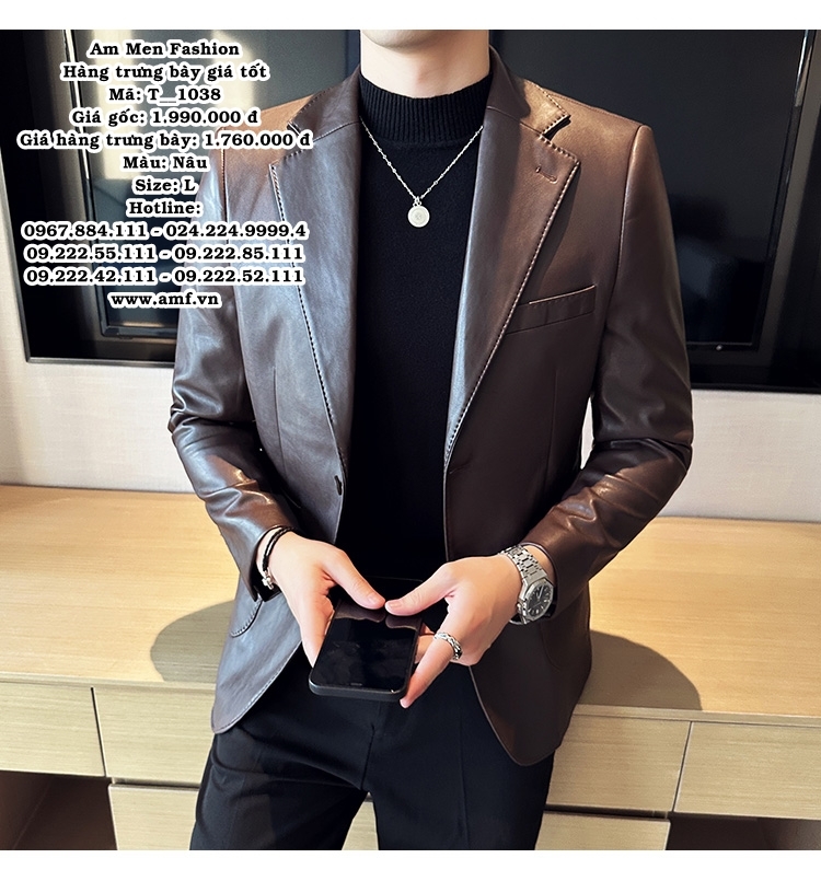 T1038 - Màu: Nâu - Size: L