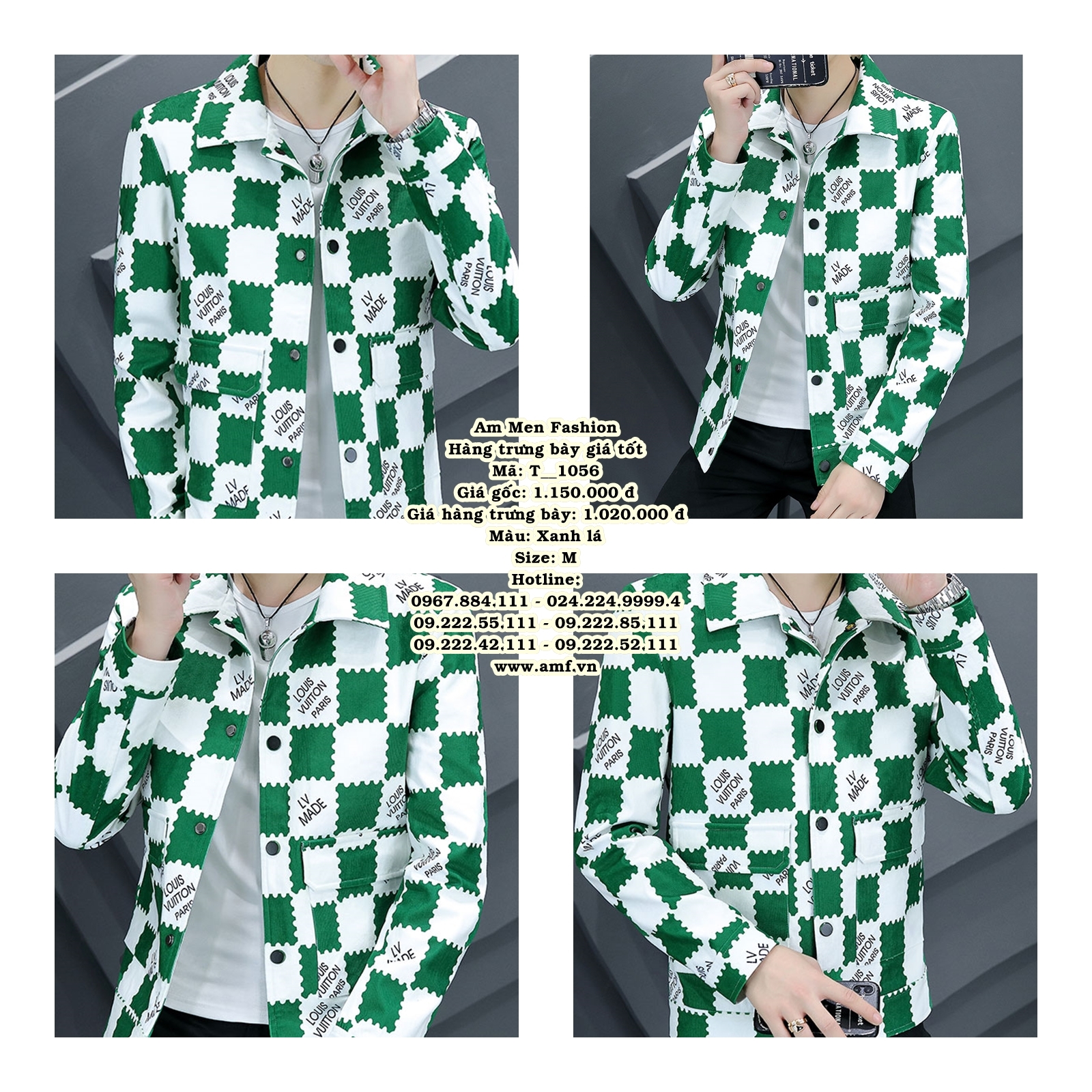 T1056 - Màu: Xanh lá - Size: M