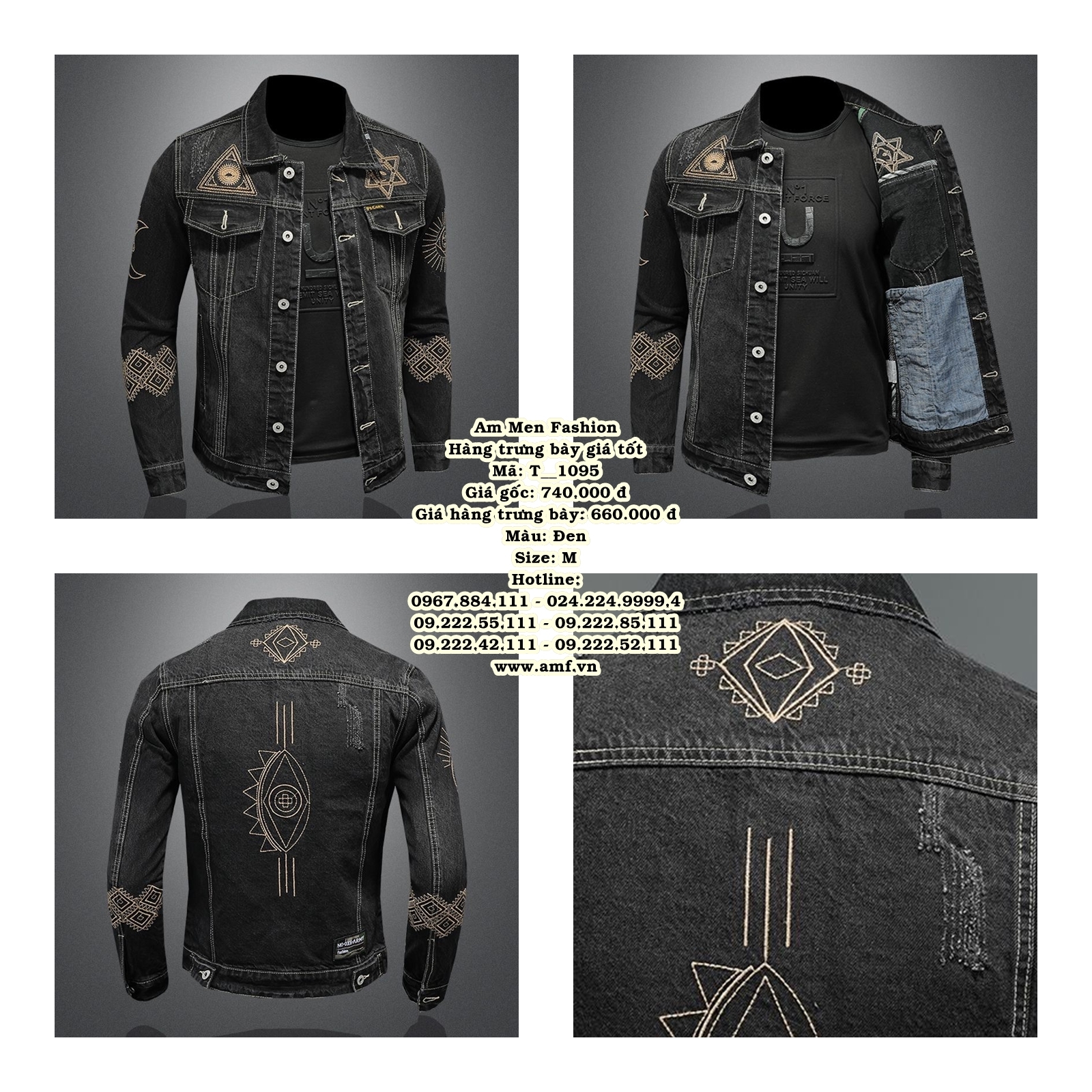 T1095 - Màu: Đen - Size: M