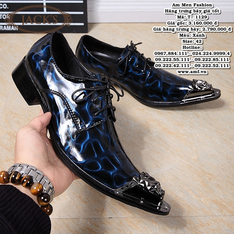 T1129 - Màu: Xanh - Size: 42