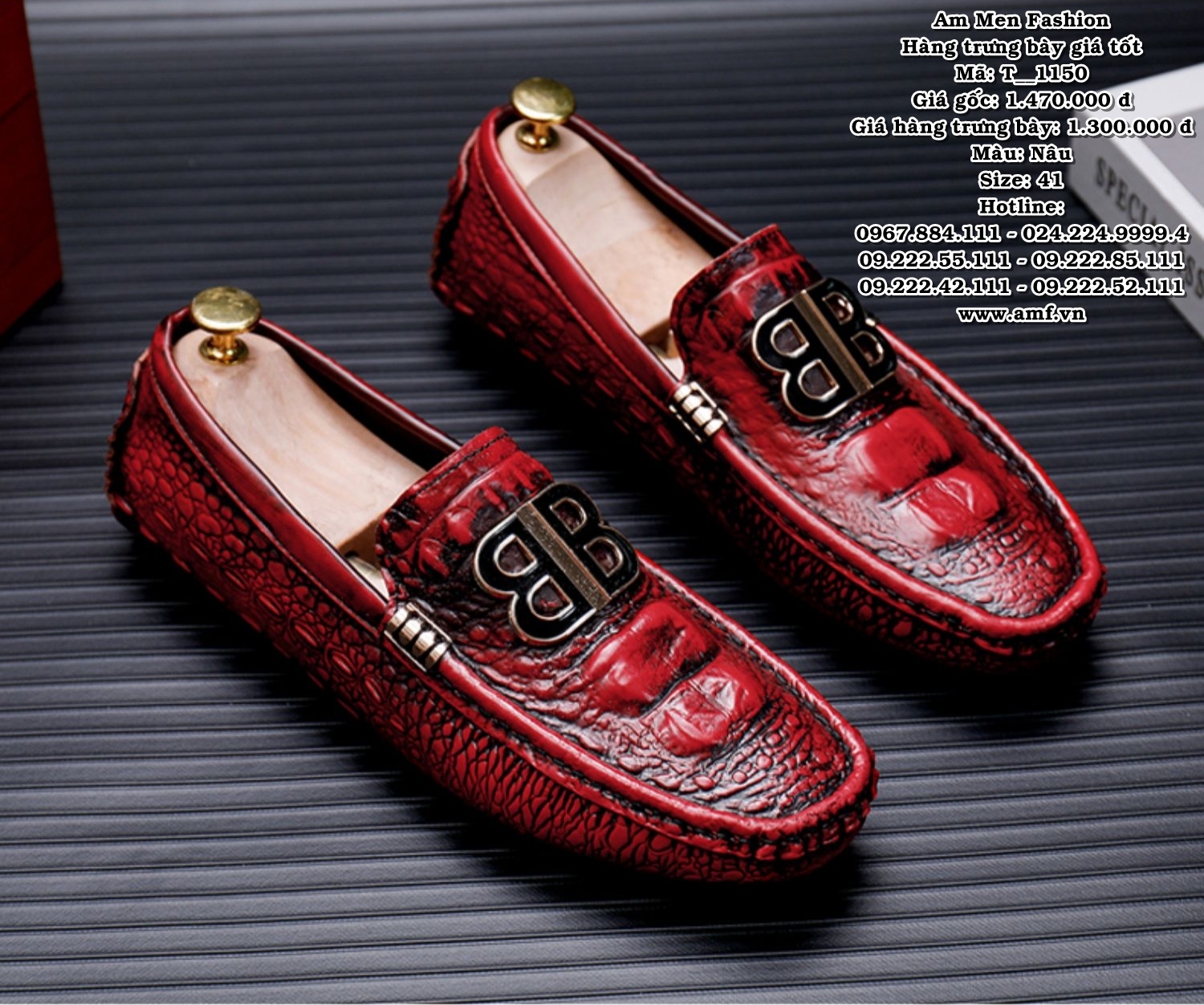 T1150 - Màu: Nâu - Size: 41