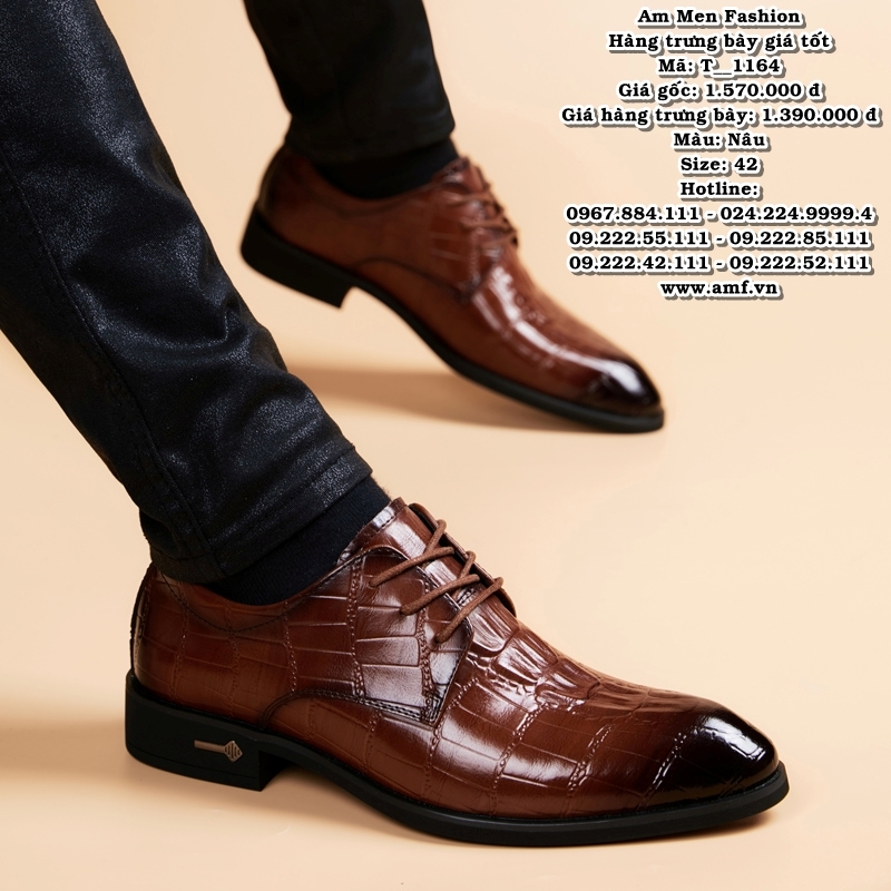 T1164 - Màu: Nâu - Size: 42