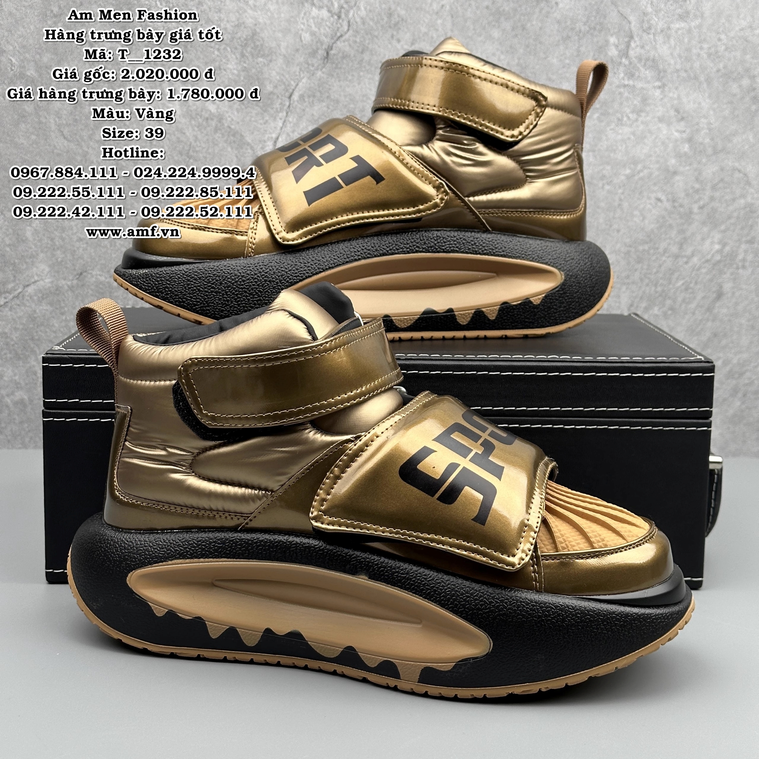 T1232 - Màu: Vàng - Size: 39