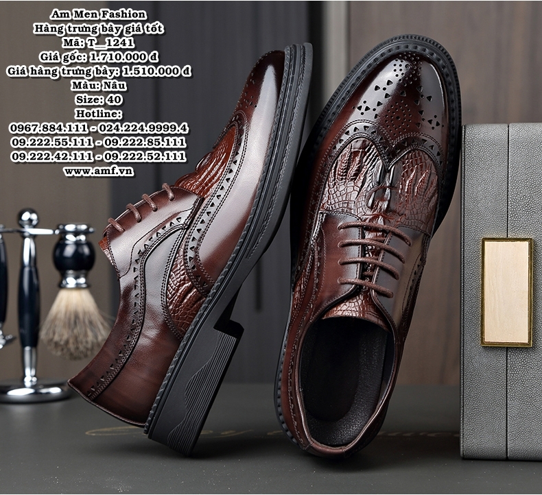 T1241 - Màu: Nâu - Size: 40
