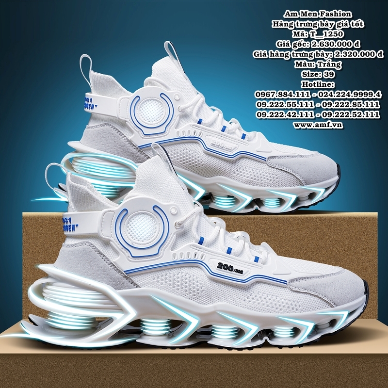 T1250 - Màu: Trắng - Size: 39