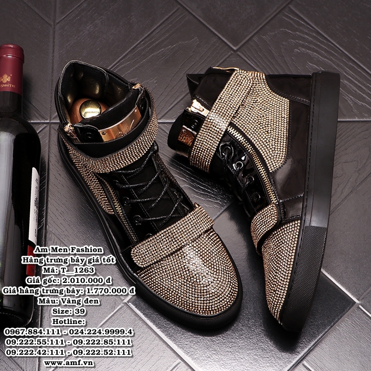 T1263 - Màu: Vàng đen - Size: 39