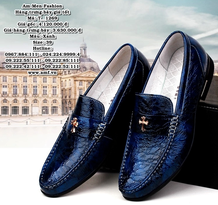 T1269 - Màu: Xanh - Size: 39