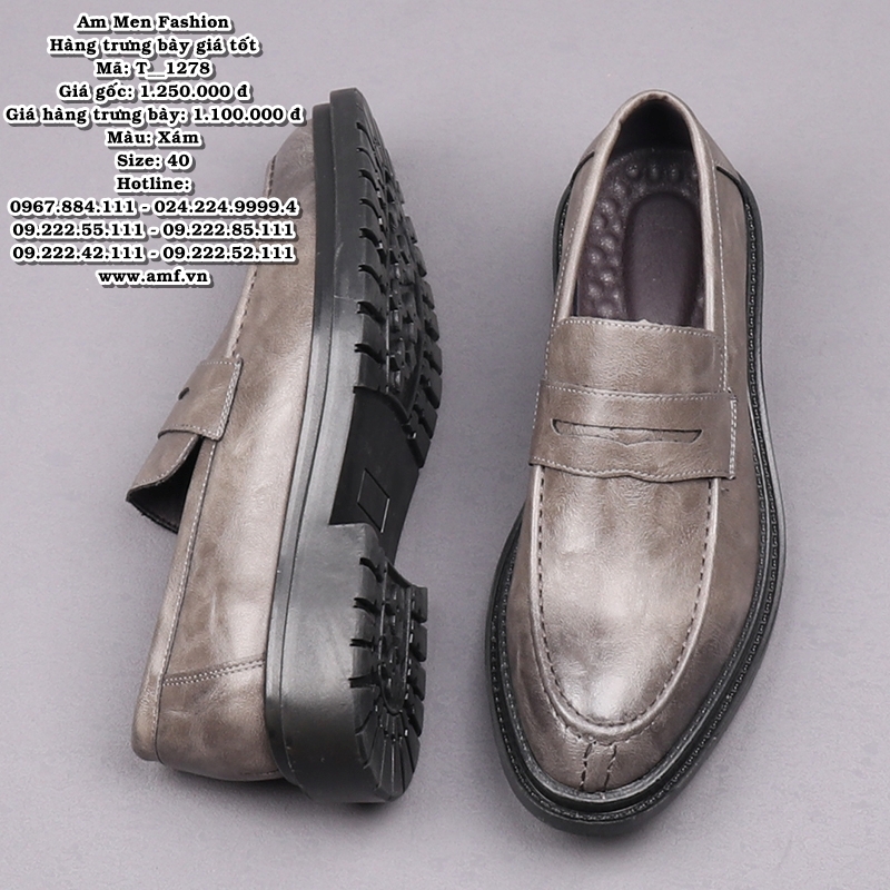 T1278 - Màu: Xám - Size: 40