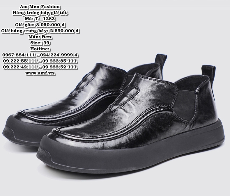 T1283 - Màu: Đen - Size: 39