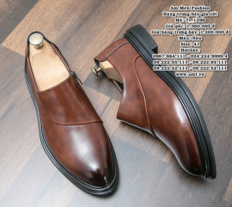 T1298 - Màu: Nâu - Size: 41