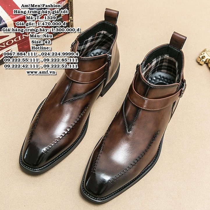T1329 - Màu: Nâu - Size: 42