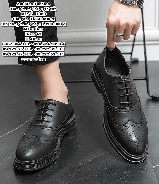 T1330 - Màu: Đen - Size: 42