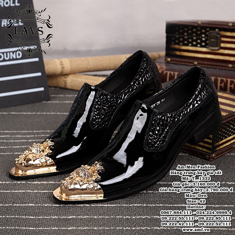 T1332 - Màu: Đen - Size: 42