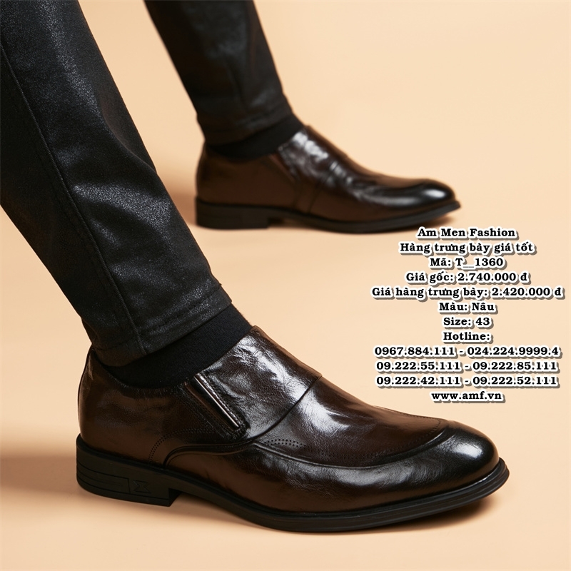 T1360 - Màu: Nâu - Size: 43