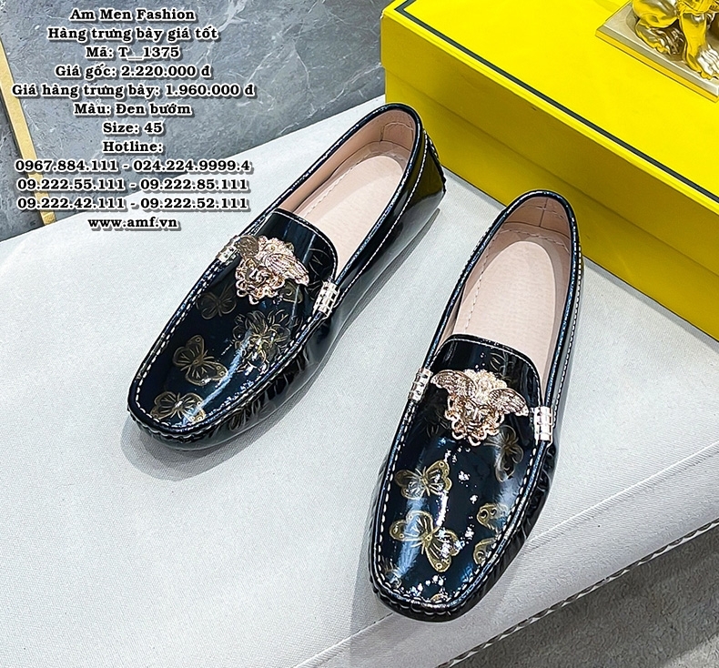 T1375 - Màu: Đen bướm - Size: 45